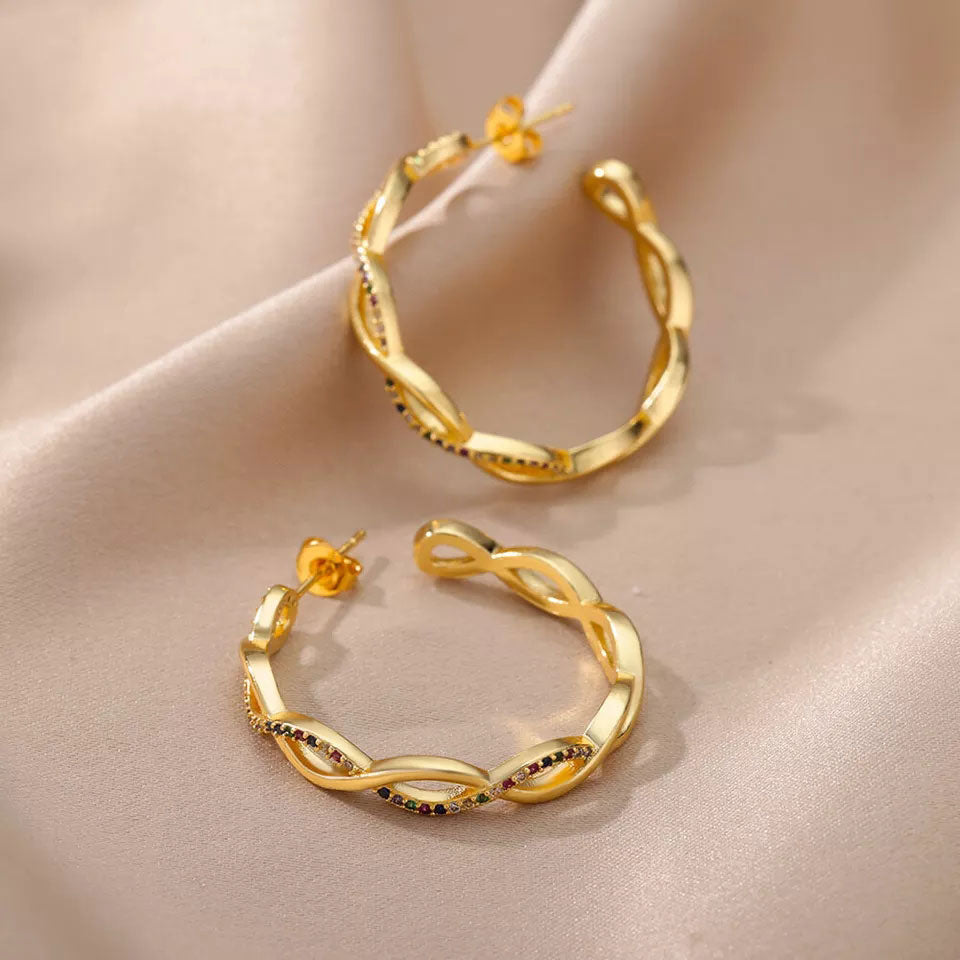 Julenyssa | Wave Earrings 18K Gold