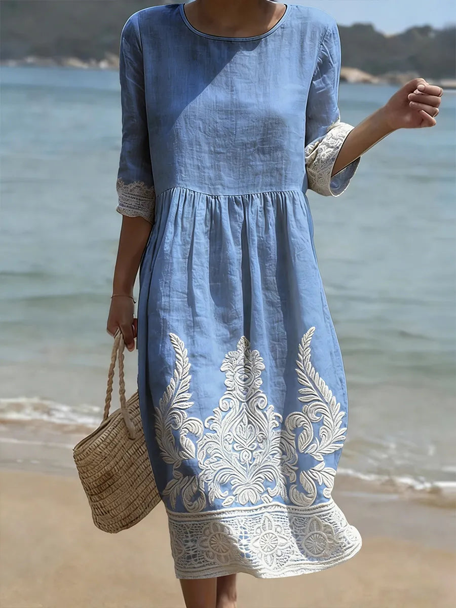 Tiffany | Plant & Flower Print Dress Avery & Maren