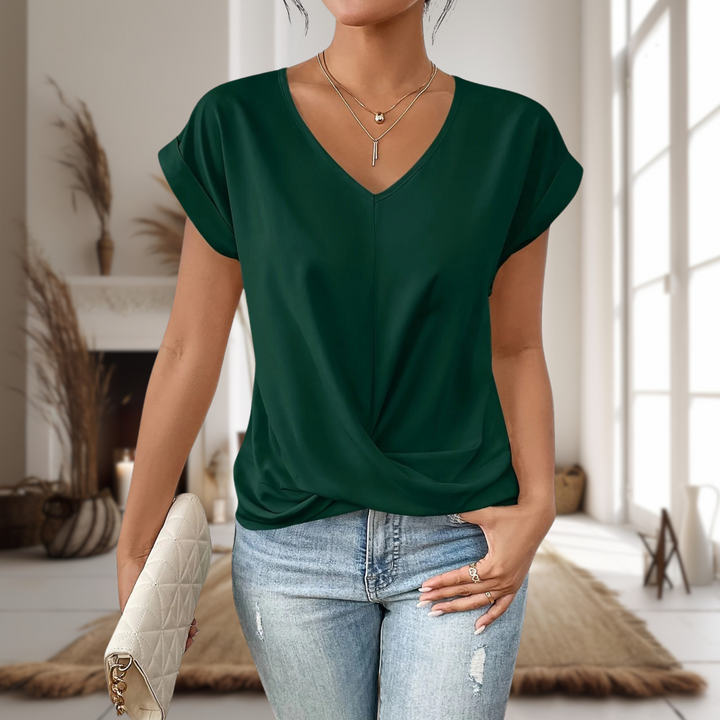 Elle™ | Casual Sweetheart Neck T-Shirt Local Neighbours Sedona