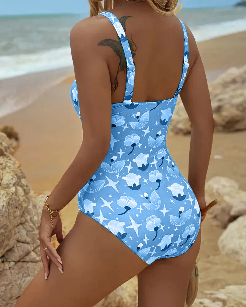Clara™ | One Piece Printed Tankini Local Neighbours Sedona