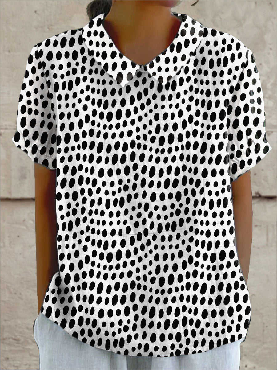 Lily | Polka Dot Print Shirt Local Neighbours Sedona
