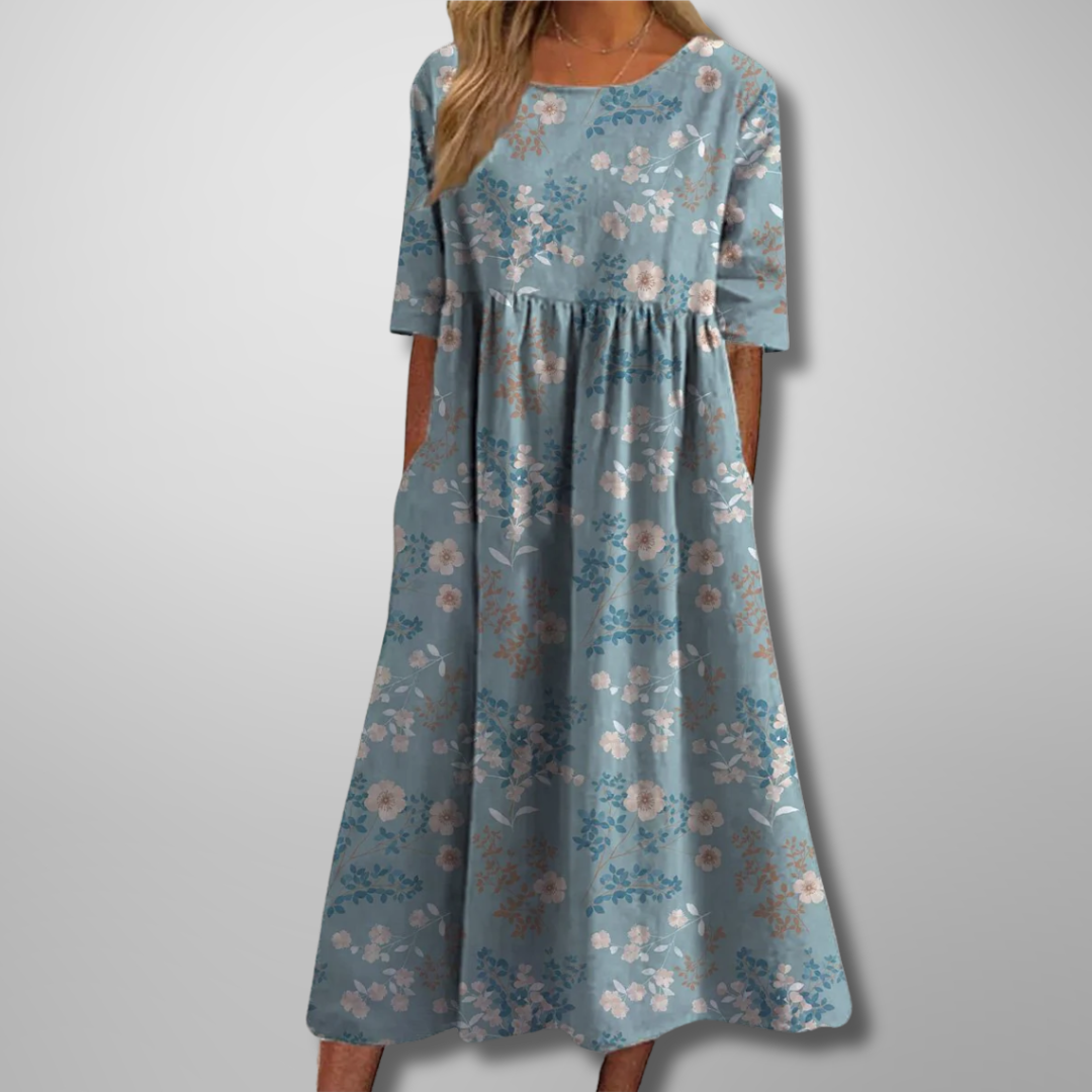 Gail™ | Relaxed Floral Midi Dress Local Neighbours Sedona