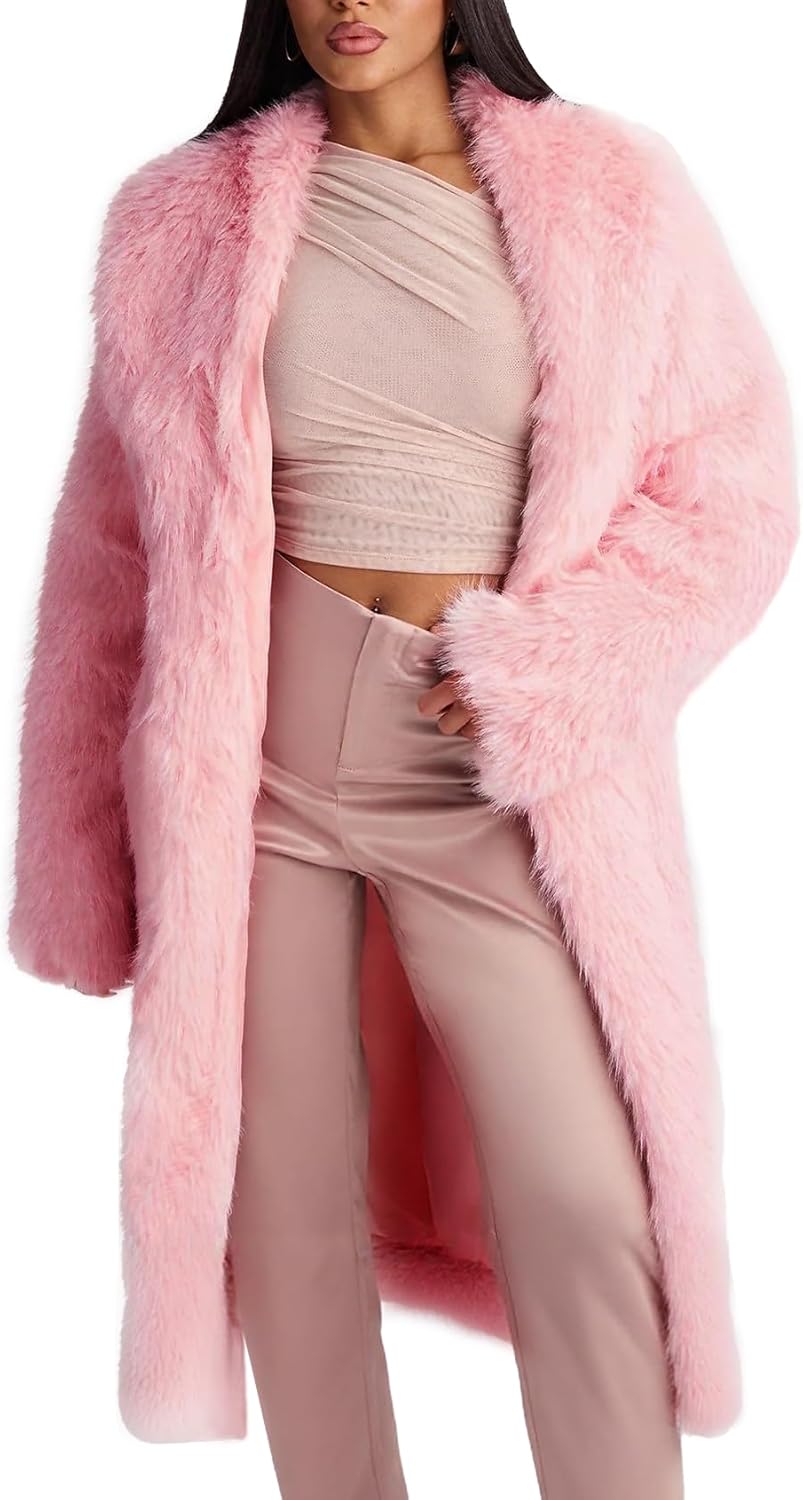 Jonalyn | Womens Long Faux Fur Coats