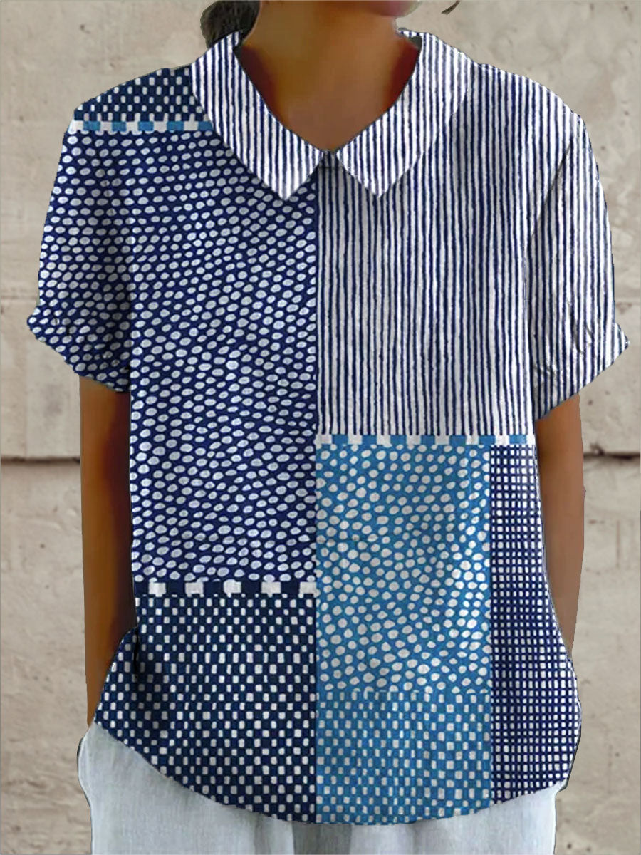 Ella | Patchwork Print Shirt Local Neighbours Sedona