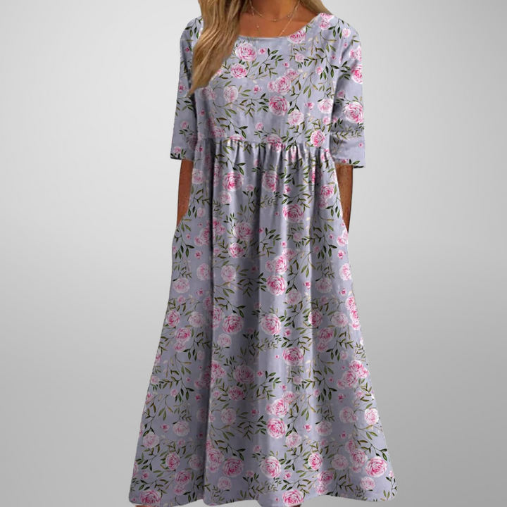 Gail™ | Relaxed Floral Midi Dress Local Neighbours Sedona