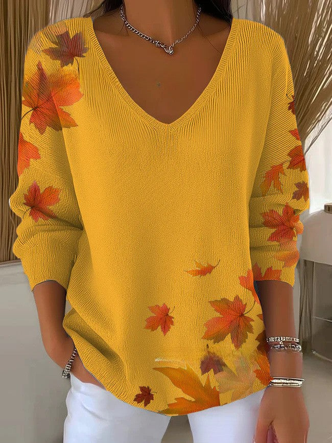Erin | Colorful Sweater with V-Neck