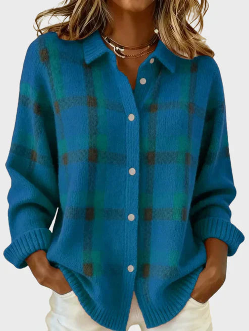 Taylor | RETRO PLAID CARDIGAN