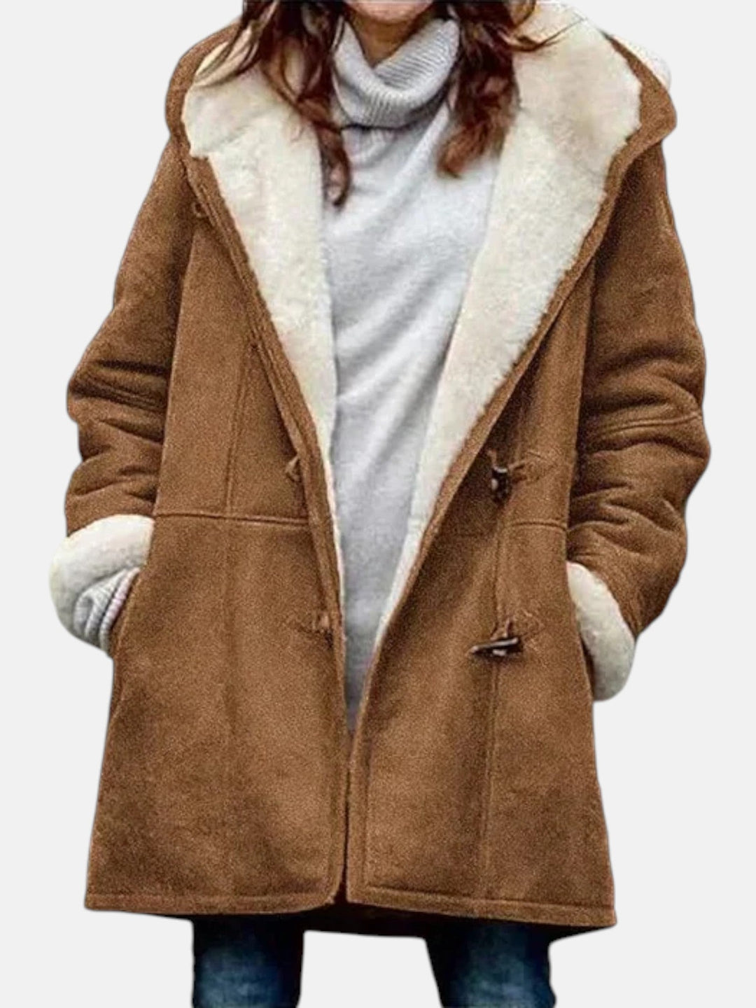 Salma™ | Cozy Fleece-Lined Toggle-Front Duffle Coat
