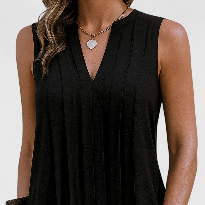 Clarhild™ | Elegant Flattering Dress with V-Neck Clara Monroe