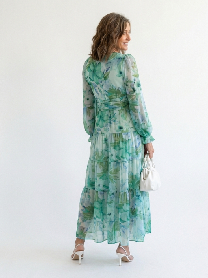 Althea | Long Sleeve Floral Maxi Dress Local Neighbours Sedona