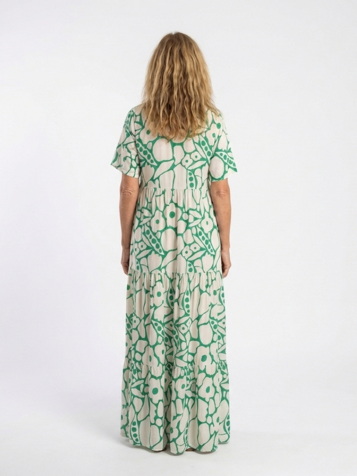 Zuleika | Short Sleeve V Neck Floral Midi Dress Local Neighbours Sedona