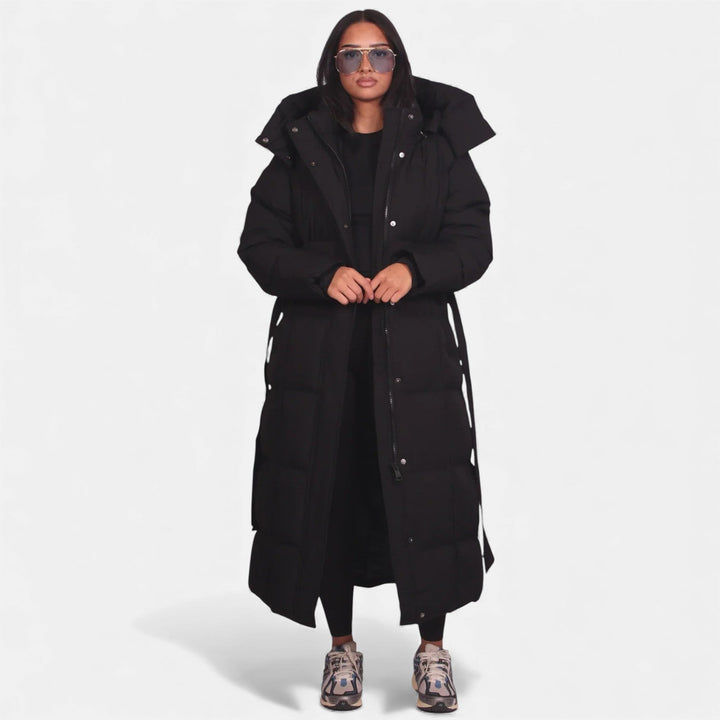 Carmen - Long Belted Puffer Coat
