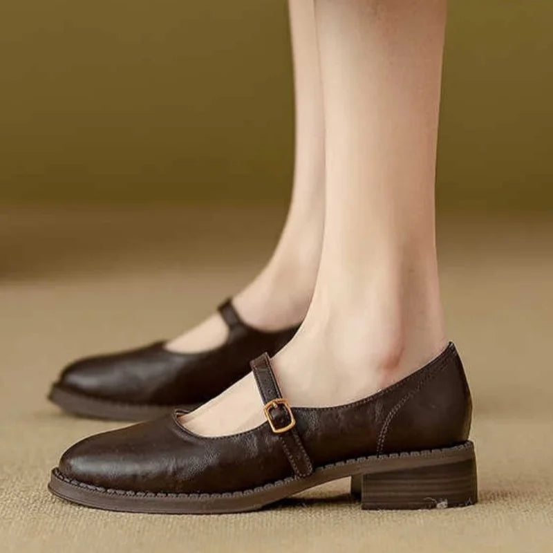 Katrina | Classic Comfort Mary Janes Made of Leather