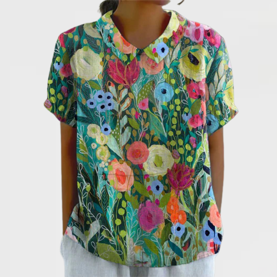 Sienna | Watercolor Floral Shirt