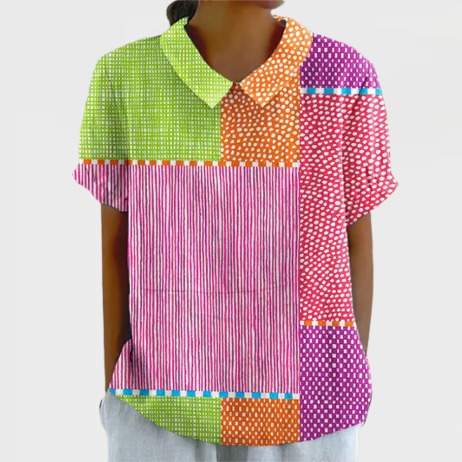 Eliza | Colorful Patchwork Shirt