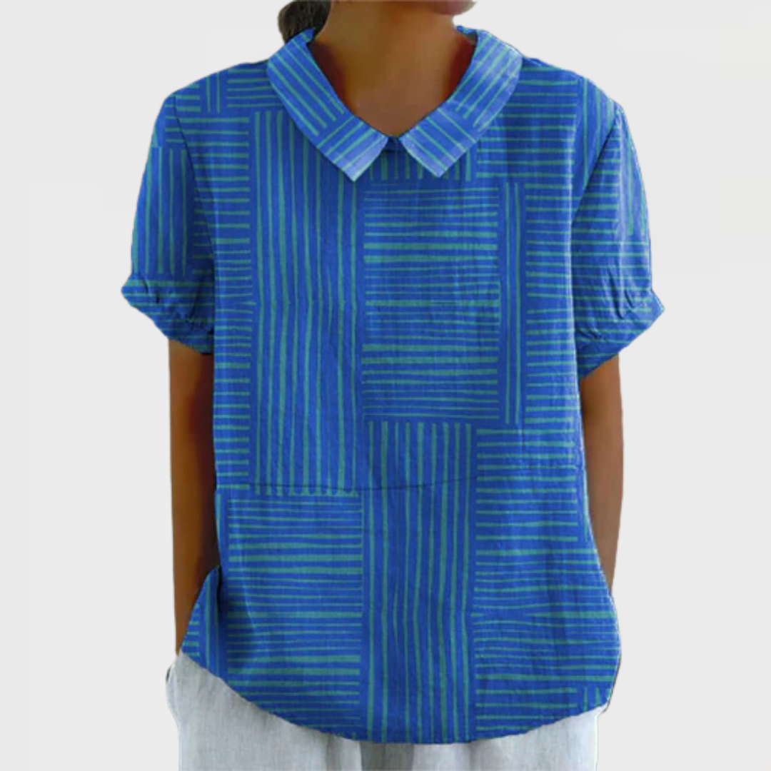 Blair | Striped Geometric Shirt