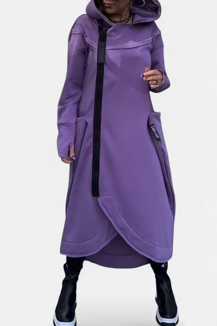 MANA | LONG HOODIE WITH ZIPPER