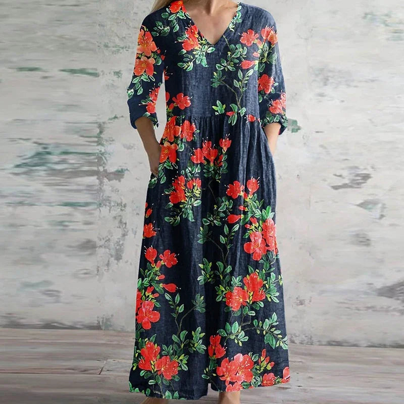 Kristen™ | Elegant Retro Maxi Dress Local Neighbours Sedona