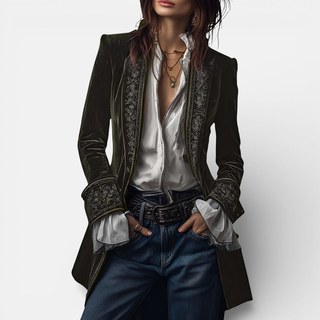 Nuria™ | Elegant Velvet Jacket
