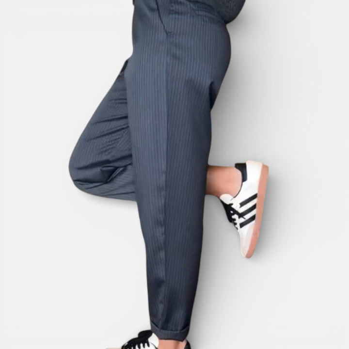 MATHILDA | ELEGANT, FIGURE-FLATTERING PANTS WITH STRIPES